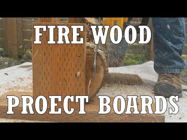 Turning FIREWOOD Into PROJECT BOARDS and TURNING BLANKS!