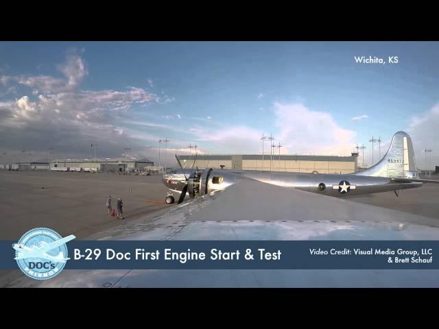 VIDEO TEASER: B-29 Doc: Engine Start and Test (Wing Cam Clip)