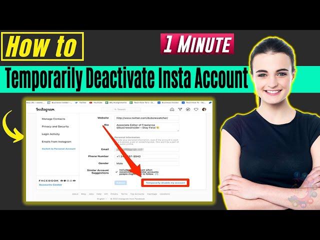 How to temporarily deactivate instagram account 2024