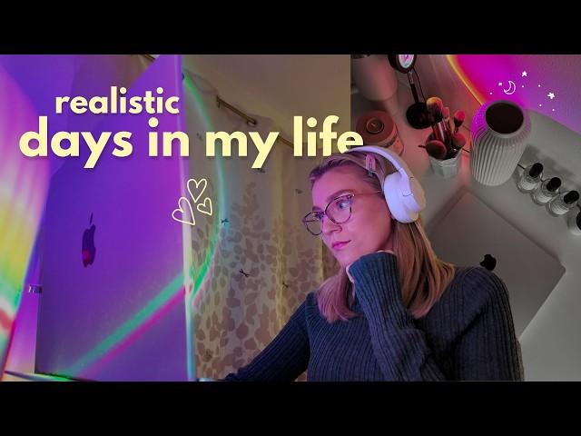 realistic week in my life vlog | faking aesthetics, feeling low & coffee shop editing  ️🫧