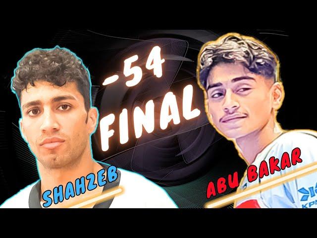 Shahzeb vs Abubakar | -54 KG Final Fight | 17th Korean Ambassador National. #sports #taekwondo #tkd