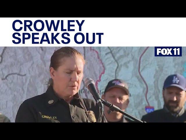 Ex-LAFD Chief Crowley issues statement