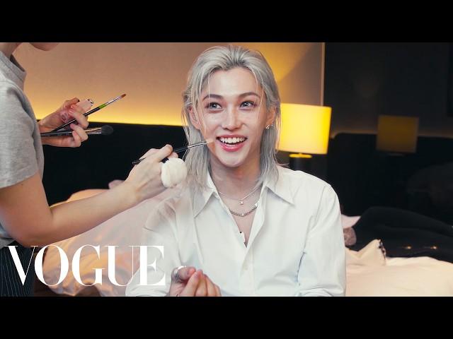 Stray Kids's Felix Gets Ready for the Louis Vuitton Show in Barcelona | Last Looks | Vogue