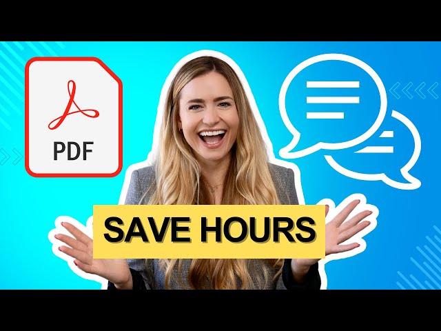 Chat With Your PDF For FREE - Time Saver Hack For Students And Professionals