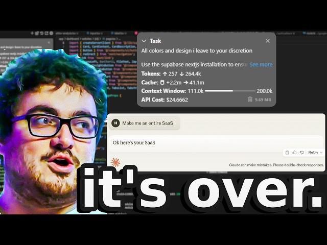 CLINE + CLAUDE SONNET 3.7 MAKE ME AN AI SAAS (FOR $40)