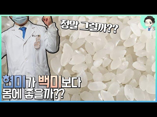 현미가 정말 백미보다 몸에 좋을까? | 현미 vs 백미 (현직의사가 알려주는 승부 결과는?)