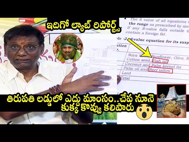 Anam Venkata Ramana Reddy Sensational Comments On Tirumala Laddu | TTD | QubeTV News