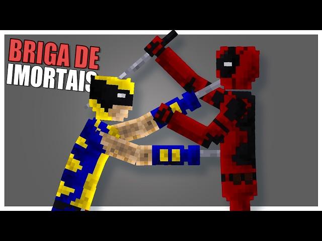 Wolverine Vs Deadpool, Duelo com Herois no People Playground com Mods