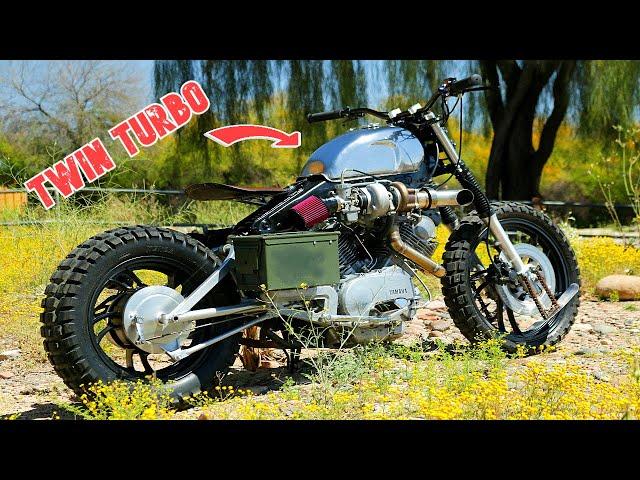 Twin Turbo Mad Max Style Virago 920 Bobber - FULL BUILD