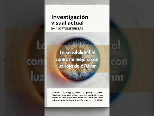  Luz roja 670 nm: investigación que mejora tu visión ️