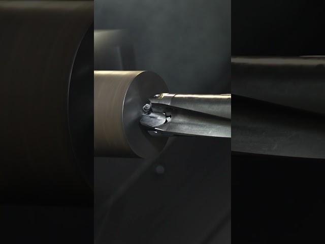 Large diameter drill + Lathe = Perfect match! #shorts #cnc #machine #engineering