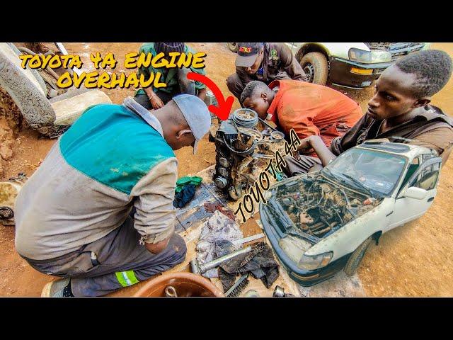 Incredible African Mechanics Rebuild Toyota G Touring From Scratch in Dusty Conditions!