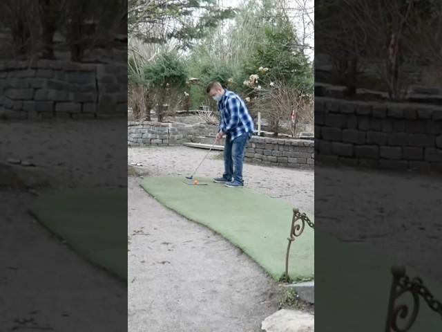 This Shot is the Best You’ll Ever See  #minigolf #minigolfing #holeinone #fun #golf