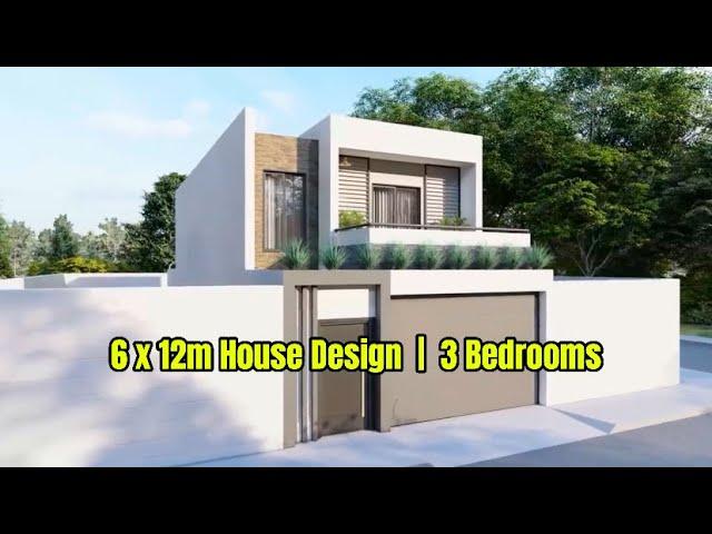 Modern 6x12 Meter House Design with 3 Bedrooms | Stylish & Functional Ideas