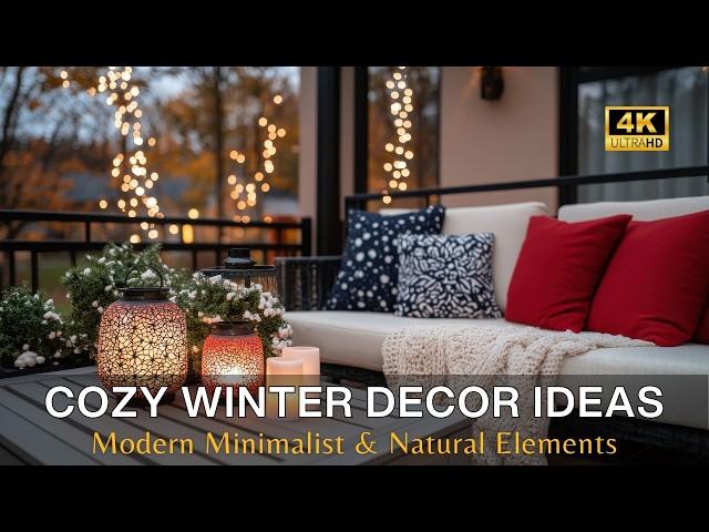 Warmth Meets Simplicity: Cozy Winter Decor Ideas for Modern Minimalist Homes with Natural Elements