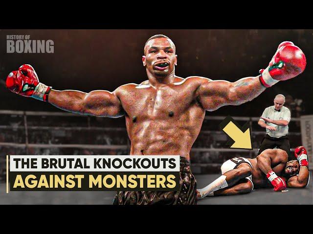 Mike Tyson - The Most Brutal Knockout Against Monsters! Unforgettable Knockouts in Boxing History