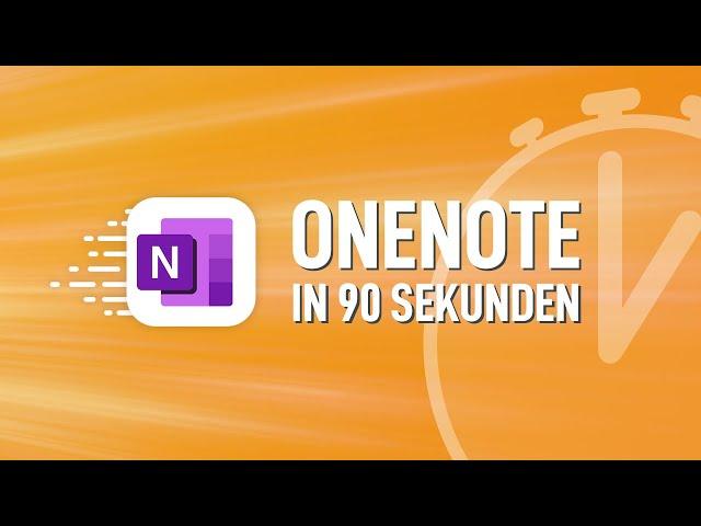  OneNote einfach erklärt: Das Wichtigste in 90 Sek.!