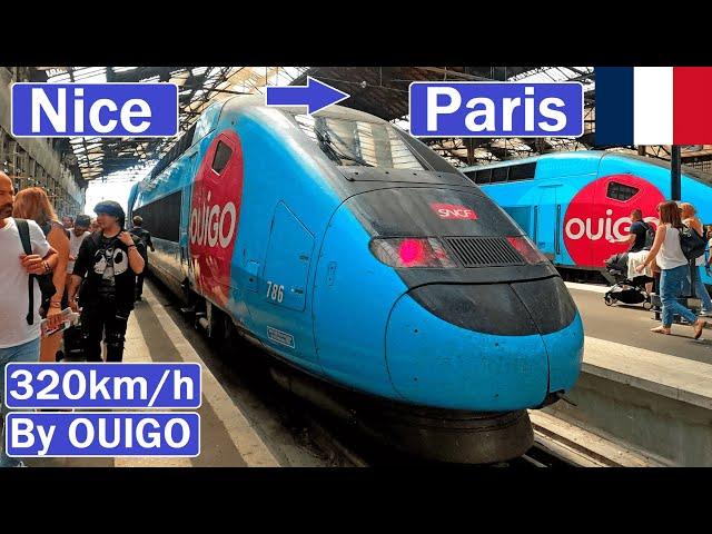  FROM NICE TO PARIS BY OUIGO HIGH SPEED TRAIN【4K】