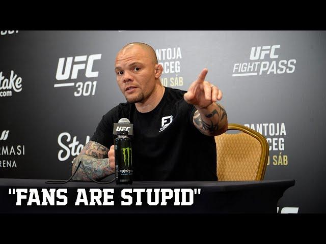 ANTHONY SMITH GOES OFF ON PEOPLES CRITICISIM OF HIM AS A UFC ANALYST "FANS ARE STUPID"