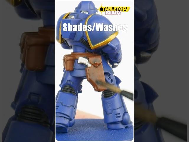 how to paint a space marine #shorts #spacemarines #ultramarine