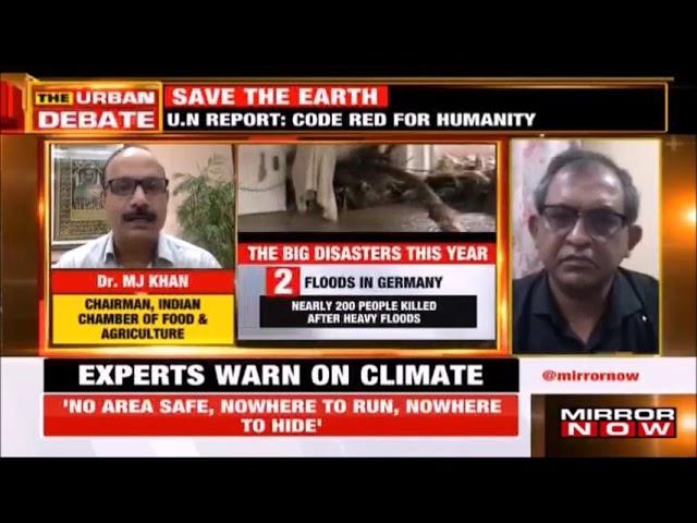 Dr MJ Khan, Chairman, ICFA Participated in the Debate on Climate Change and Agriculture