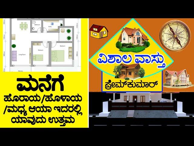 vastu for aaya (95) ಹೊರಾಯ / ಹೊಳಾಯ / ಮಧ್ಯ ಆಯಾ, ಇದರಲ್ಲಿ ಯಾವುದು ಉತ್ತಮ ? | Vishala Vastu