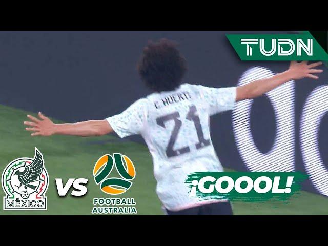 ¡DEBUT SOÑADO! GOOOLAZO del Chino Huerta | México 2-2 Australia | Amistoso Internacional | TUDN