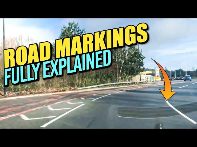 Road Markings Fully Explained - Driving Lesson on Road Markings!