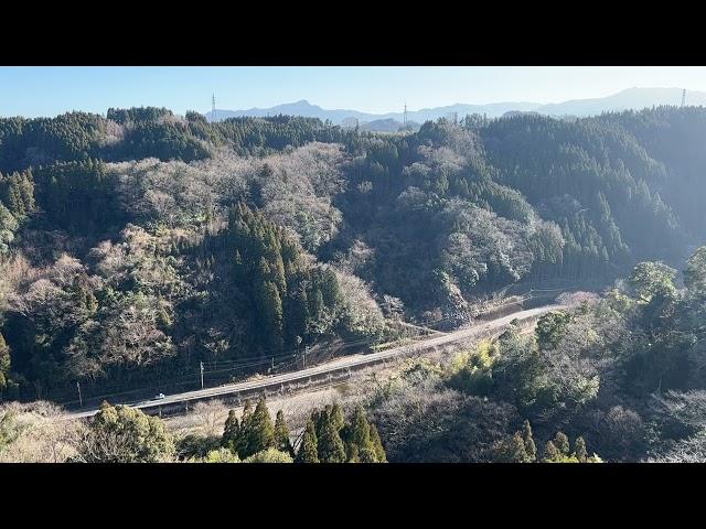 One minute of Road No.502 from Oka Castle Ruins in Bungo-Taketa, Oita Prefecture, Japan