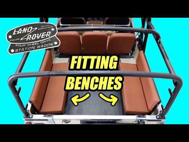 Top tips on fitting bench seats into the back of your Land Rover.