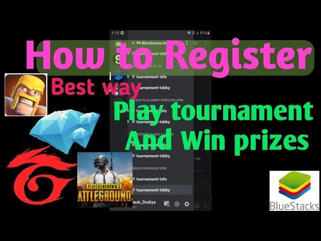 How to register in tournament discord bluestack GAME.TV tournament