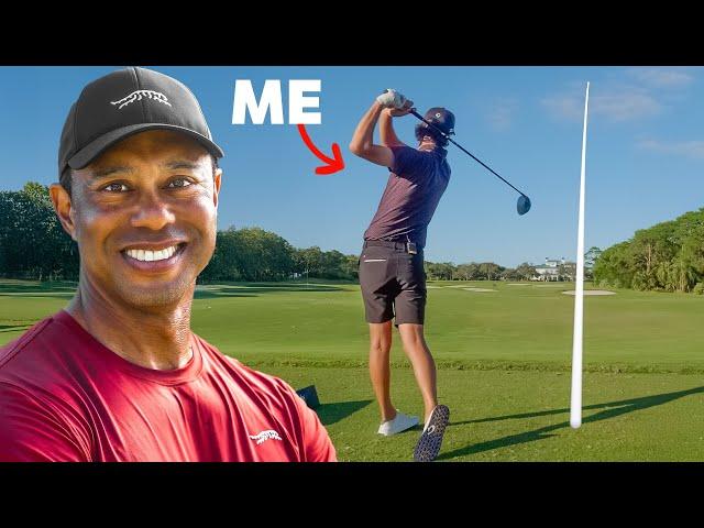 Tiger Woods teaches me how to hit it Straight!