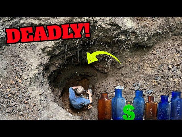 Deadly Historic Discovery made while Treasure Hunting! Antique Poison bottles everywhere!