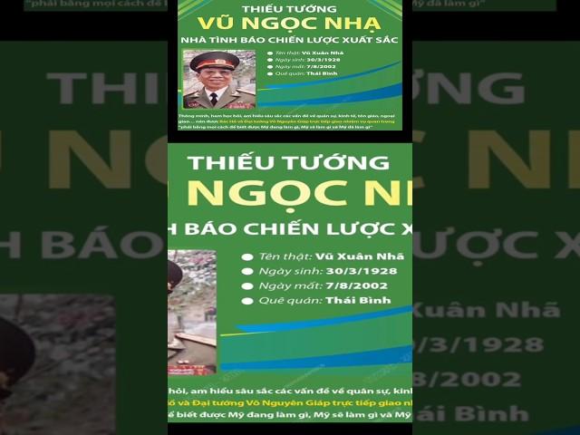 Vũ Ngọc Nhạ – Nguồn Gốc của Một Huyền Thoại Tình Báo! #shorts #vungocnha #lichsuvietnam #lichsu