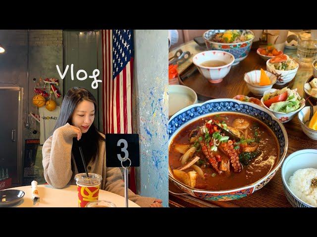 [VLOG] 평소에 맛집 안다닐 땐 뭐하냐구요? | 그냥 계속 먹어요 | 수라도 보여드릴게요 | 경원해물찜 | 동명동 사보타지 | 익산 초미당 초밥 | 첨단 수생목 순두부찌개