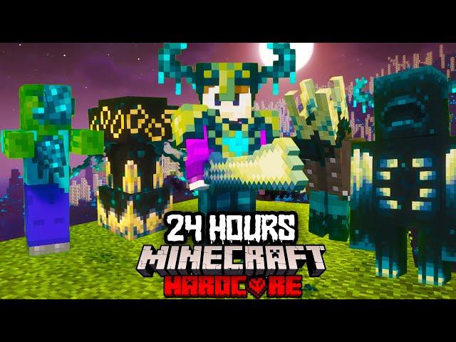 I Survived 24 Hours in a SCULK APOCALYPSE in Minecraft Hardcore!