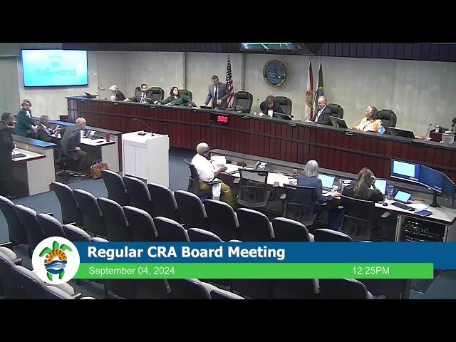 Community Redevelopment Agency Board Meeting 9.4.2024