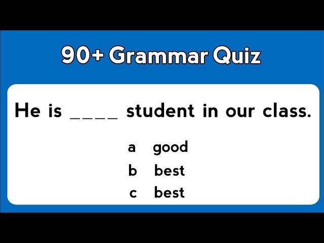 English Grammar Challenge | 30 MCQ Questions to Boost Your Skills