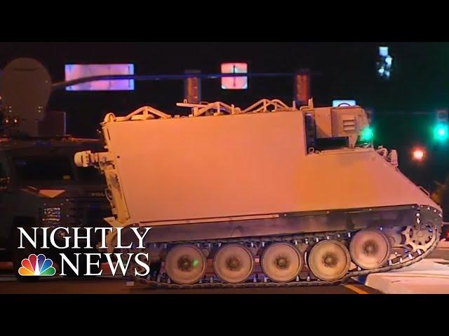 Police Chase Armored Vehicle Stolen From Virginia Military Base | NBC Nightly News