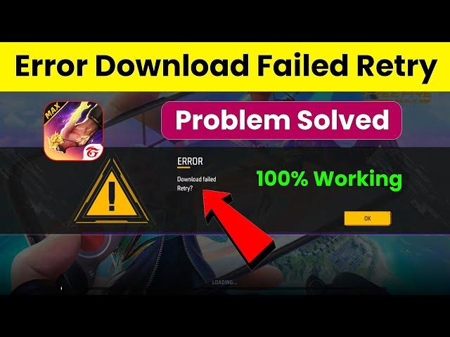 free fire download failed retry problem solve | free fire open nahi ho raha hai | ff max not opening