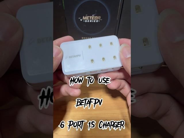 How to use BetaFPV 6 port 1S charger #fpv #drone #cetus #betafpv #mobula7 #meteor65 #fpvdrone