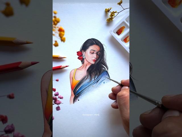 Alia Bhatt ‘realistic’ drawing ️️ | #shorts #art #aliabhatt #drawing #viral #youtubeshorts