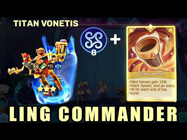 CLAUDE TITAN VONETIS SEA SYNERGY  LING COMMANDER  MAGIC CHESS GO GO BEST SYNERGY