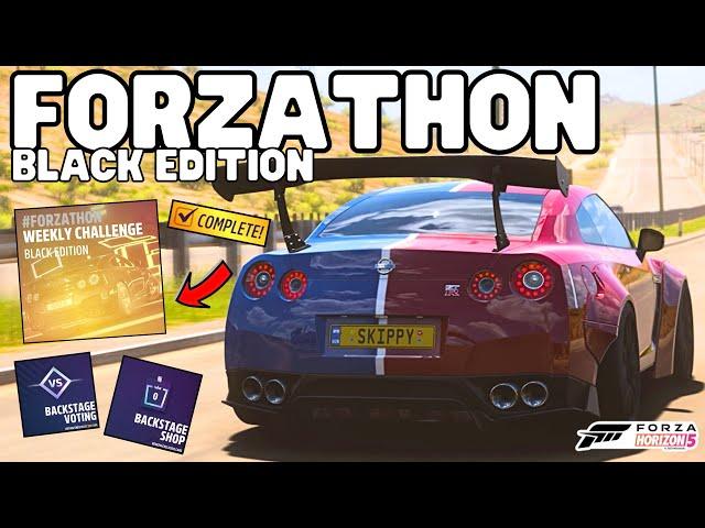 Forza horizon 5-How to complete Weekly Forzathon BLACK EDITION-Horizon backstage-Forzathon shop