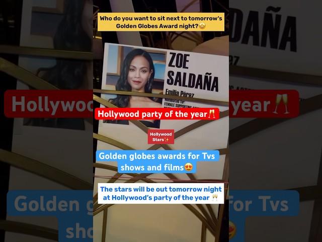 WHO Will You Choose to Sit Next to tomorrow’s Golden Globe Award night| #shorts