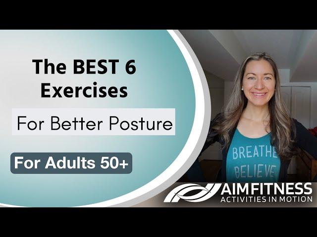 Improve Your Posture with the BEST 6 Exercises | Fitness for Adults 50+ & Seniors | Seated Exercises