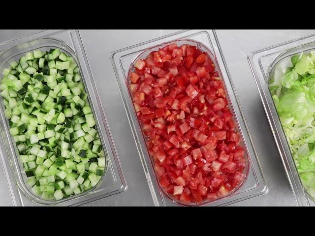 Robot-Coupe CL50 Ultra Veg Prep Machine: Dicing Discs - Cucumber, Tomatoes, Salad