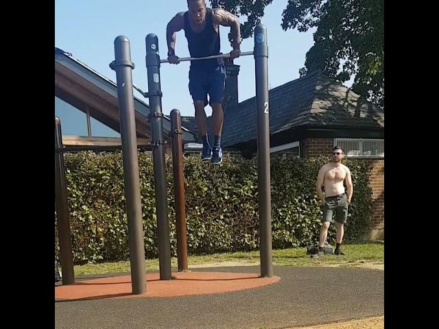 East London personal trainer- muscle up combo/full body burnout #shorts