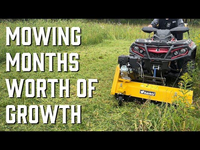 The Rammy ATV Flail Mower vs an Overgrown Field