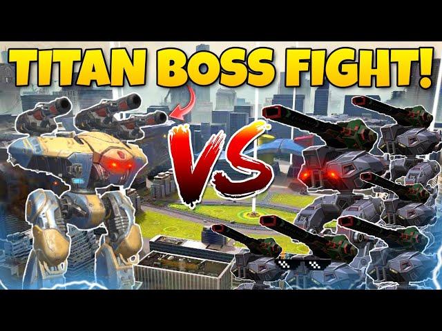  1VS6 SHARANGA VS SCHUTZE ARMY ONE HIT KILL! || WAR ROBOTS || TITAN BOSS FIGHT! ||